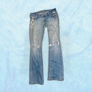 Abercrombie & Fitch Destroyed Flare Jeans